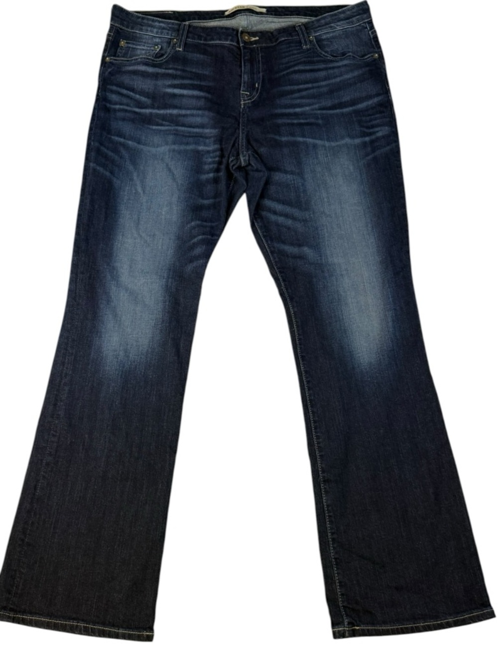 Big Star Maddie Bootcut Jeans Womens 34R Dark Wash Stretch Mid Rise Denim